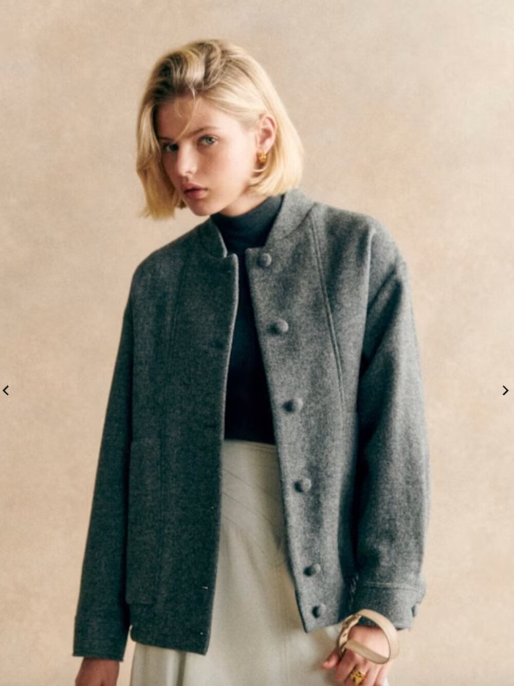 Sezane - NWT Ryler Coat - 100% Wool